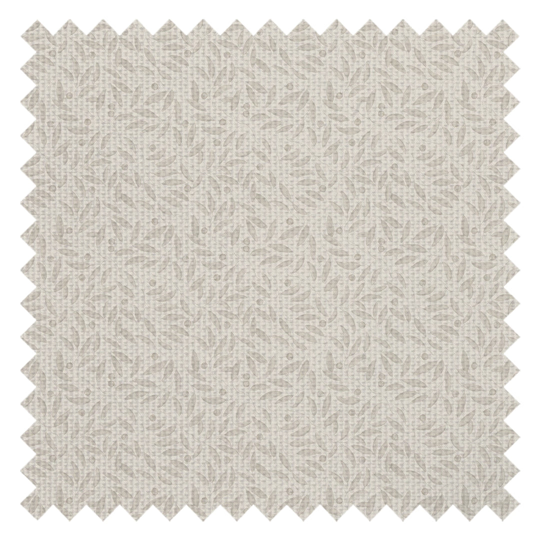 Whispering Leaves Fabric in Vintage Cream