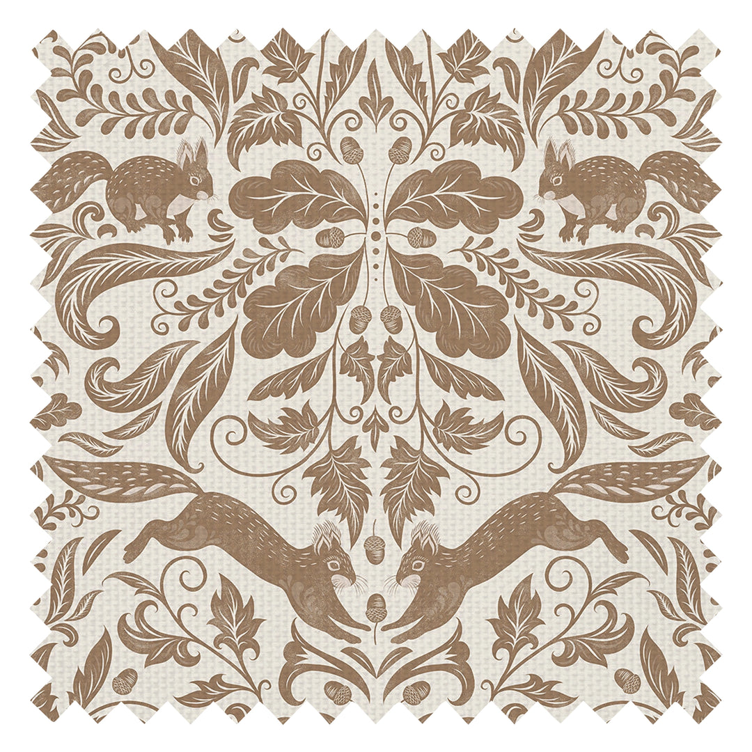 The Secret Squirrel Fabric in Cocoa