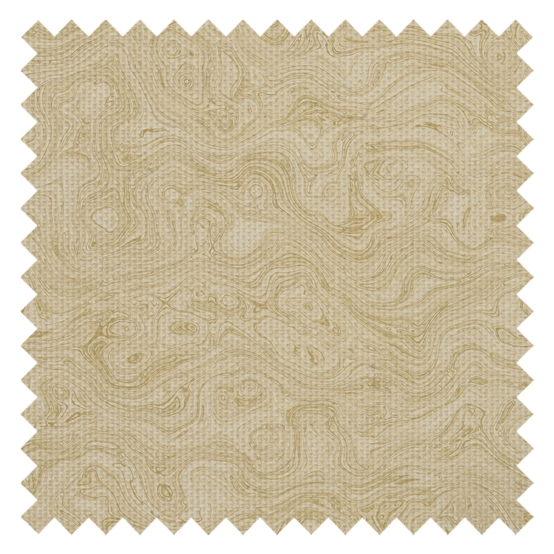 Rockpool Marble Fabric in Antique Gold
