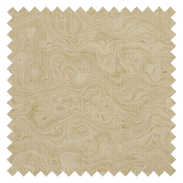 Rockpool Marble Fabric in Antique Gold