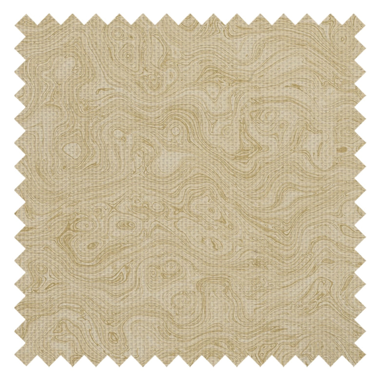 Rockpool Marble Fabric in Antique Gold
