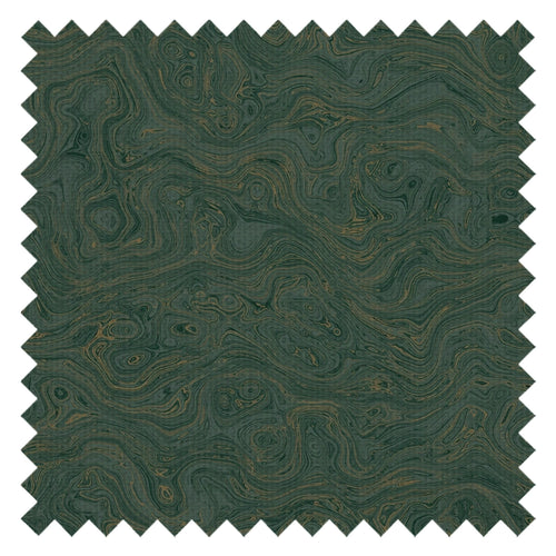 Rockpool Marble Fabric in Rustic Green