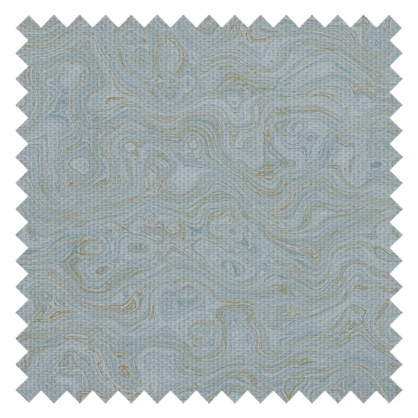 Rockpool Marble Fabric in Mineral Mist