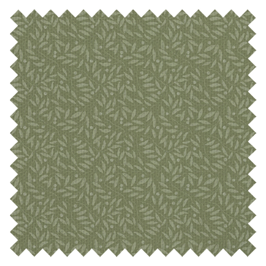 Whispering Leaves Fabric in Olive Tree
