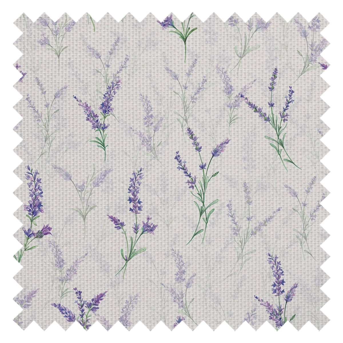 Lavender Meadow Fabric in Vintage Cream
