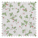 Strawberry Harvest Fabric in Summer Greens and Berry Red