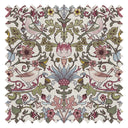 Garden Visitors Fabric in Raspberry, Mineral and Olive on Windsor Cream