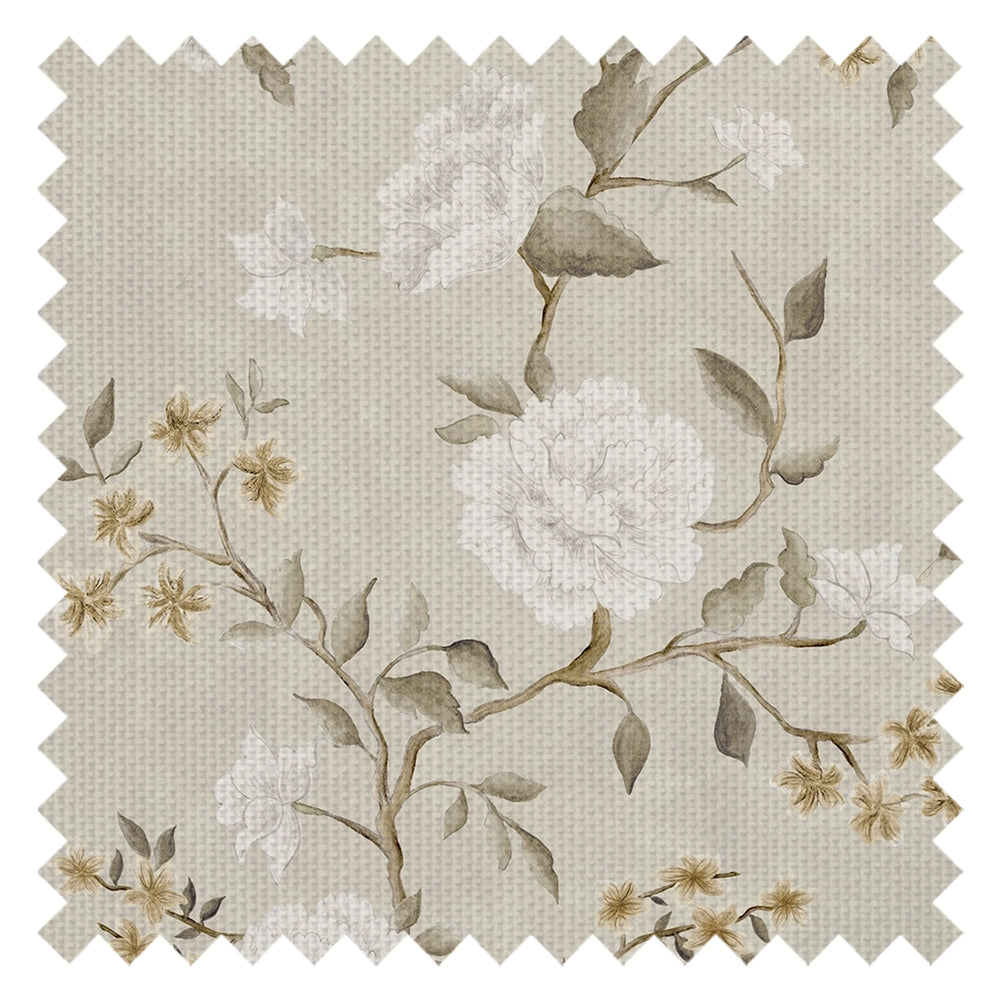 Summer in Peony Park Fabric in Golden Neutrals