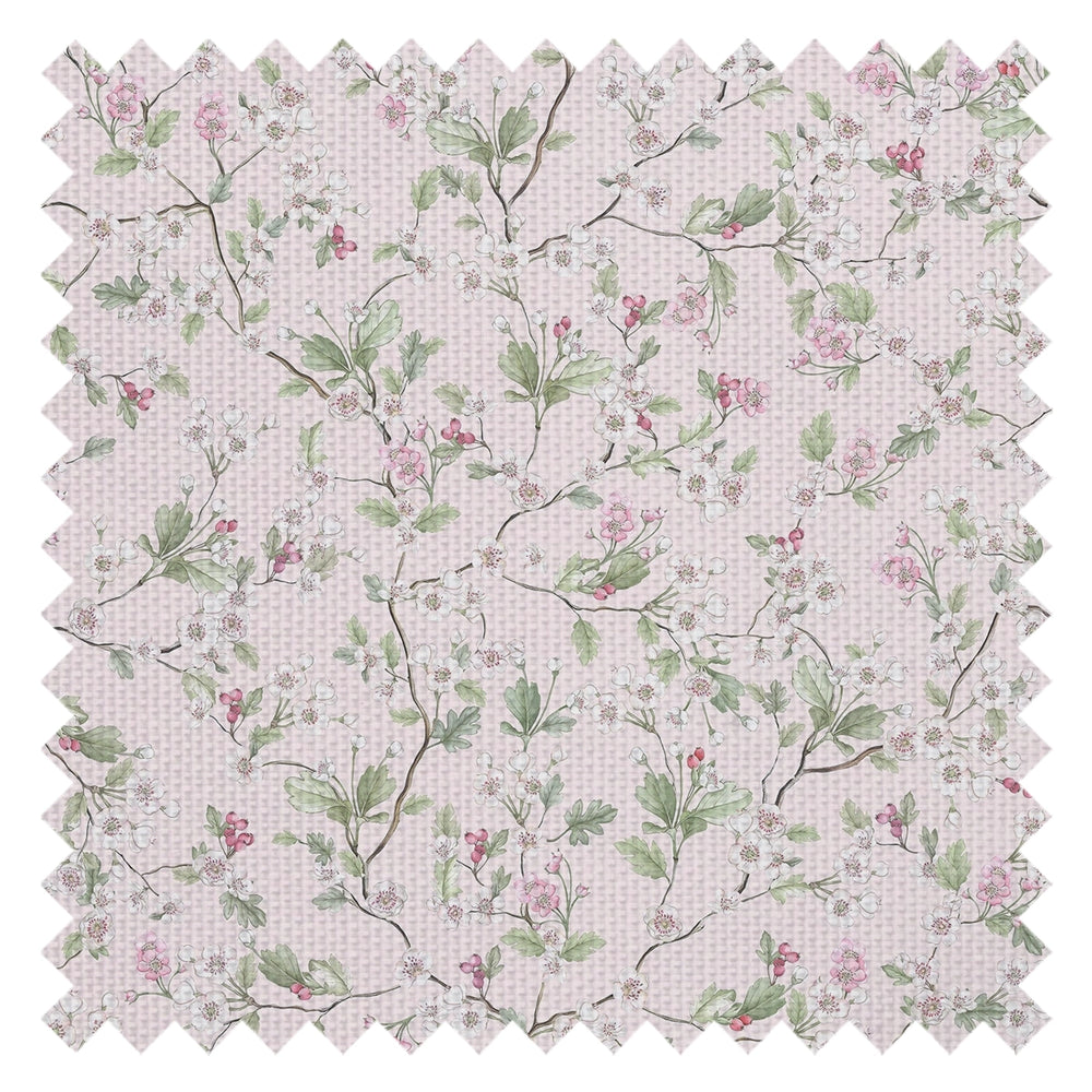 Hawthorn Blossom Fabric in Soft Pink