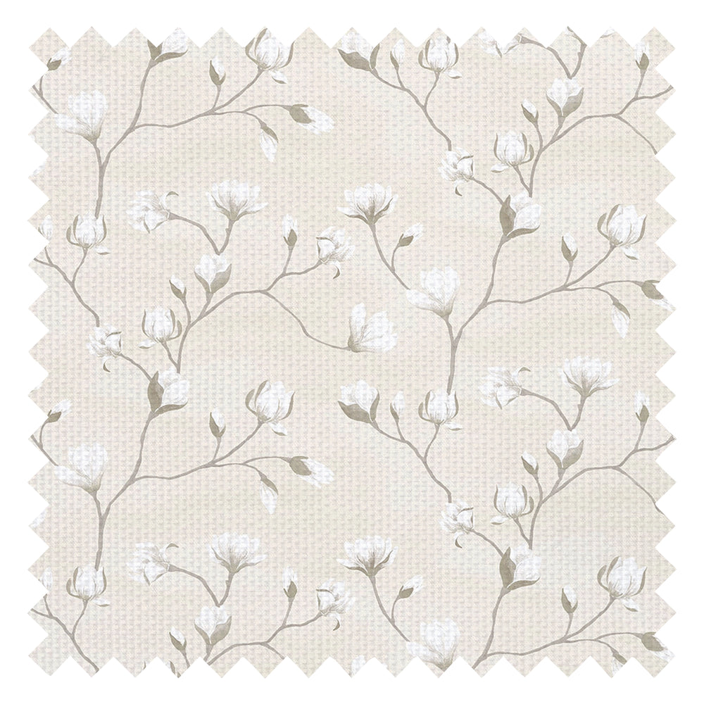 Sample of Sweet Magnolia Fabric in Linen Cream