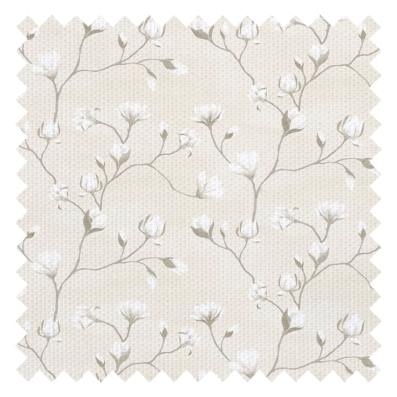 Sweet Magnolia Fabric in Linen Cream