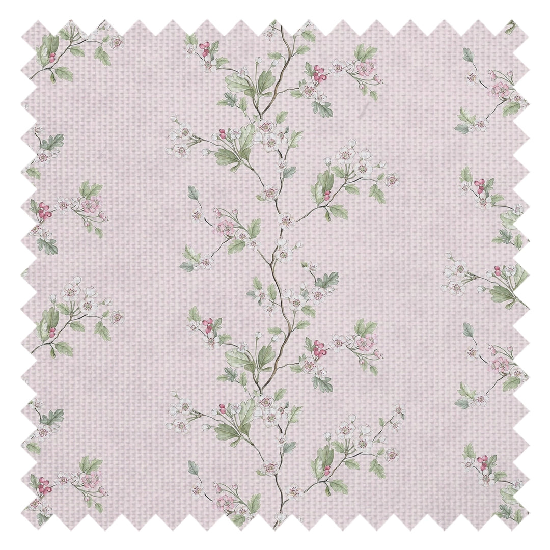Hawthorn Stripe Fabric in Soft Pink