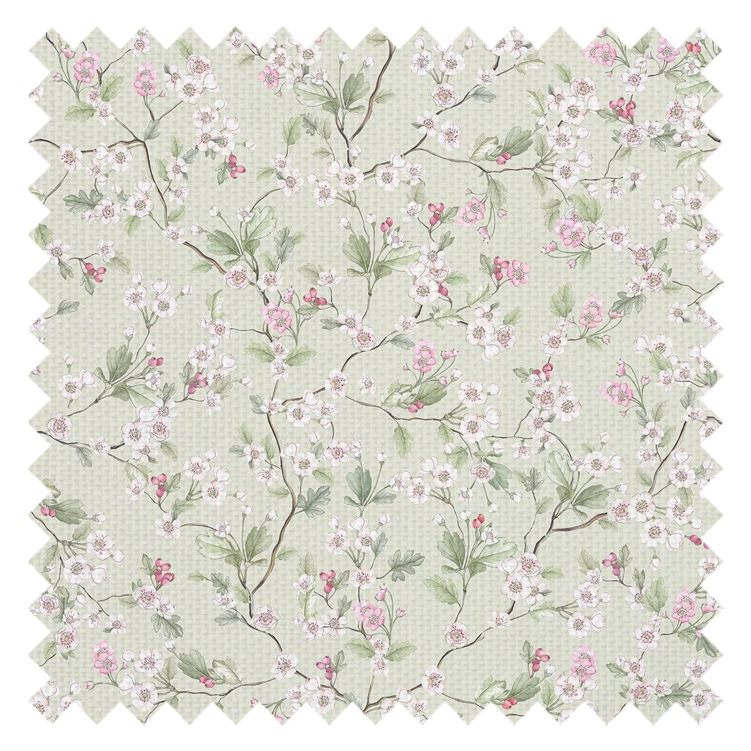 Hawthorn Blossom Fabric in Sage