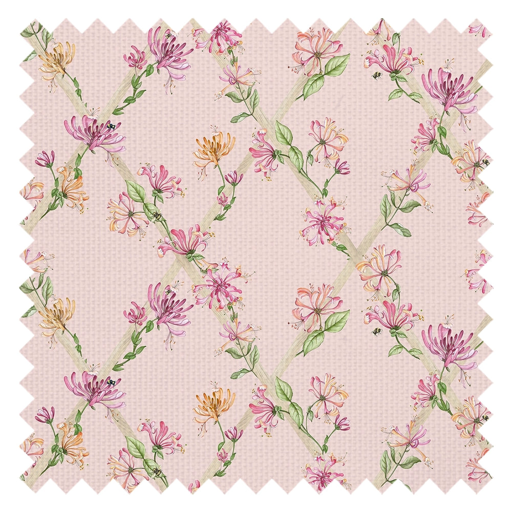 Honeysuckle Fabric in Pink