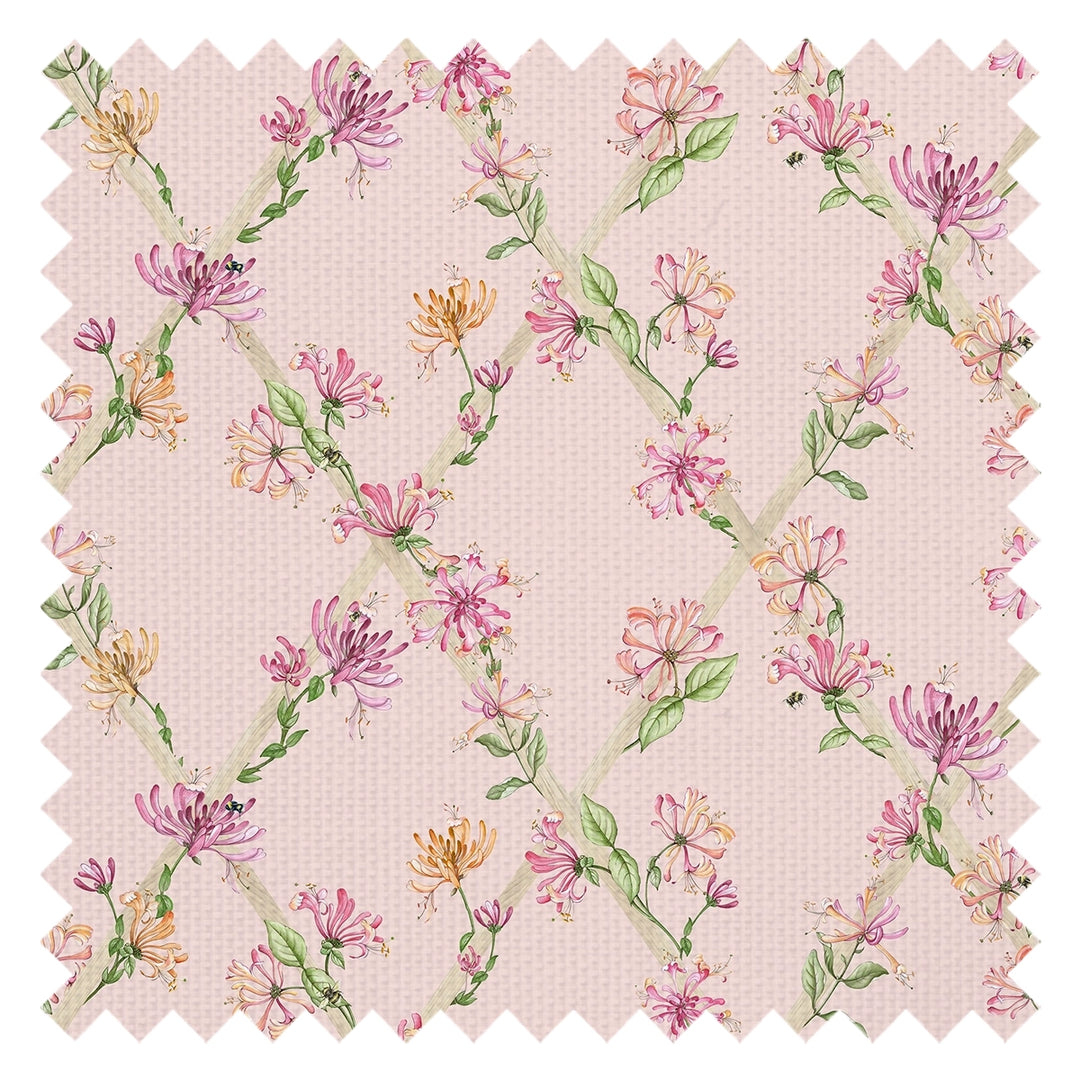 Honeysuckle Fabric in Pink