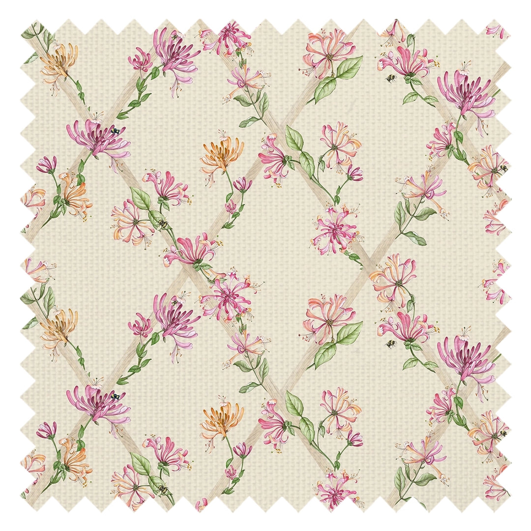 Honeysuckle Fabric in Cream