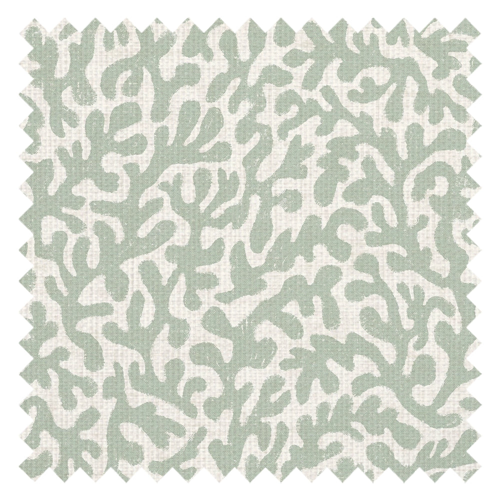 Coral Cove Fabric in Sage and Cream