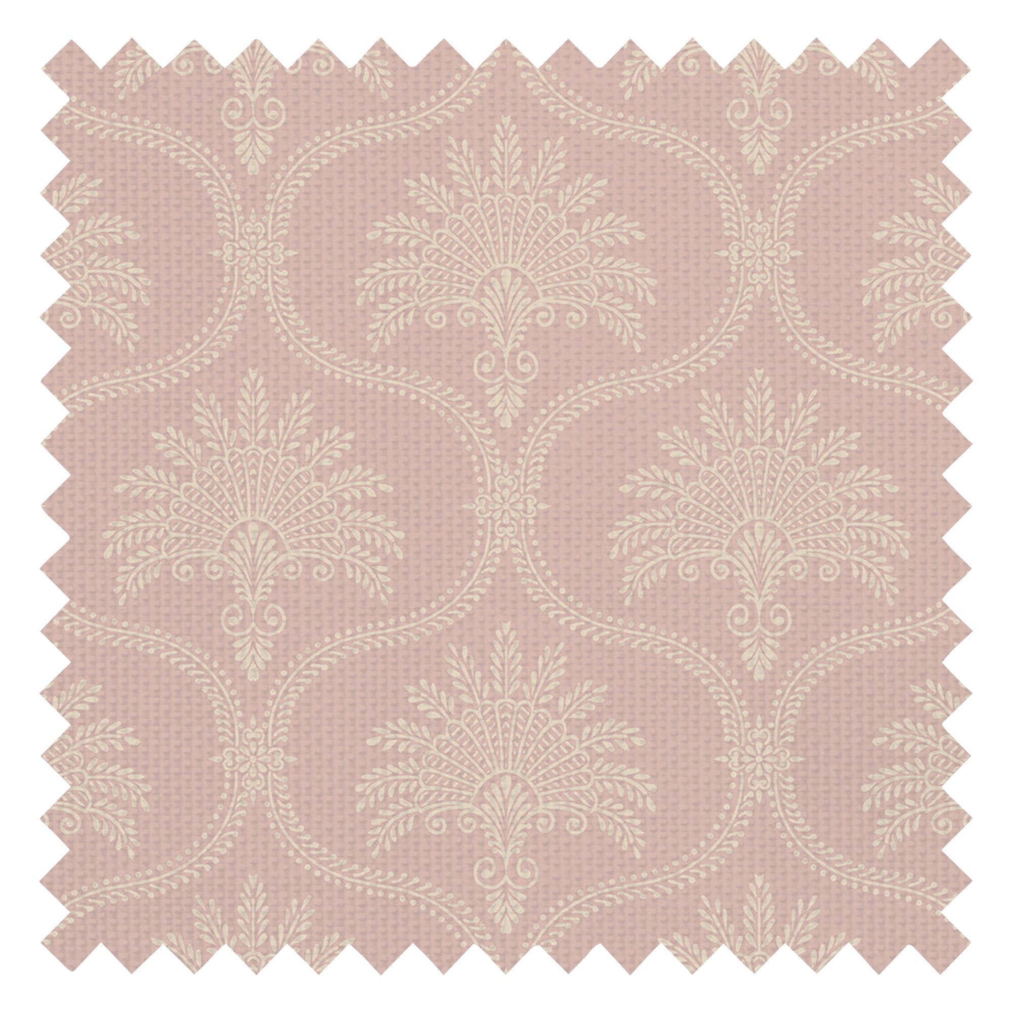 Massena Palace Fabric in Dusty Pink and Vintage Cream