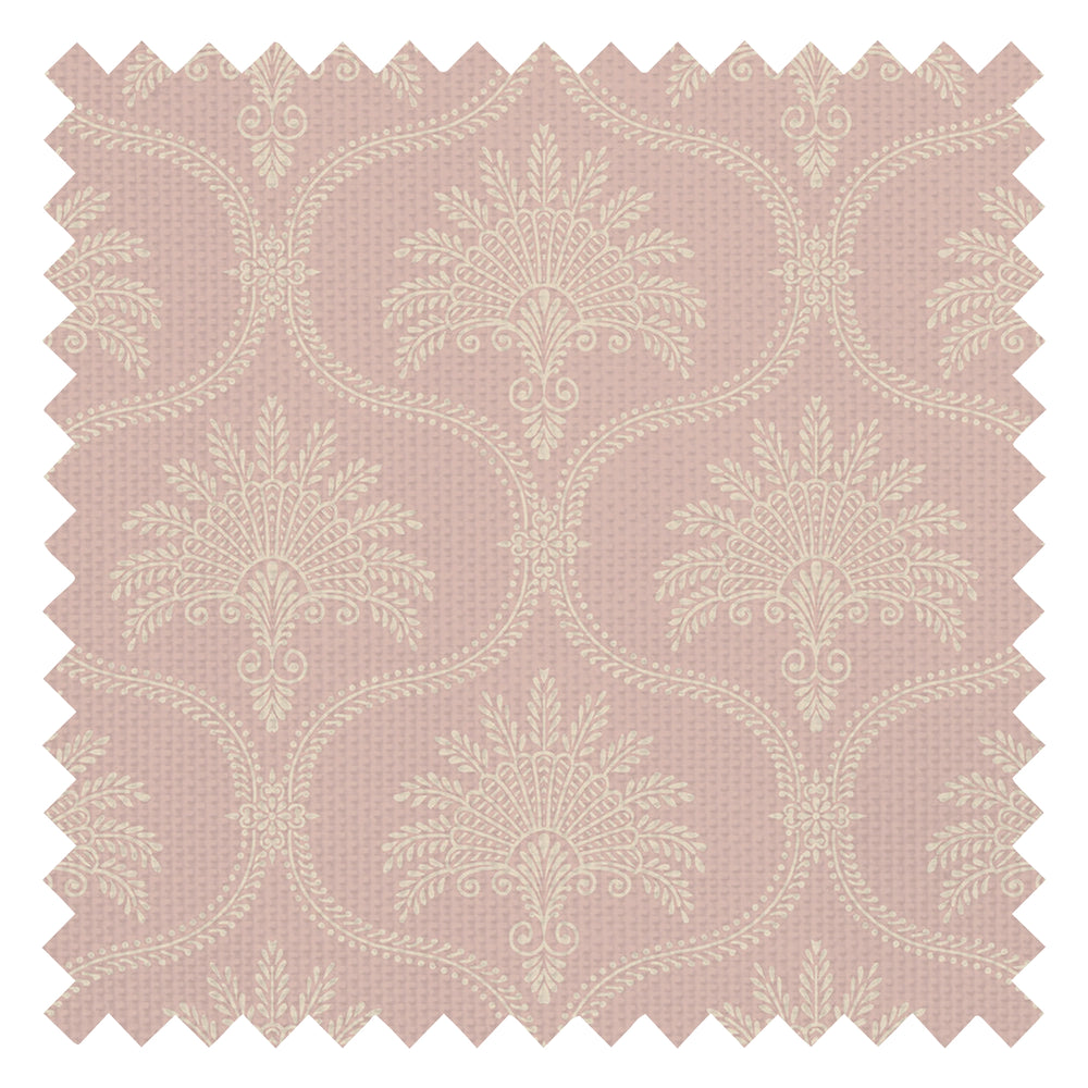 Massena Palace Fabric in Dusty Pink and Vintage Cream