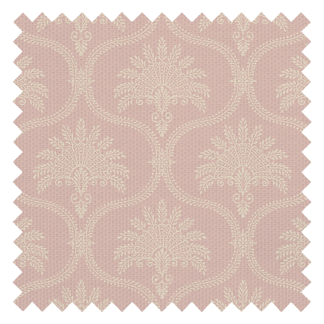 Massena Palace Fabric in Dusty Pink and Vintage Cream