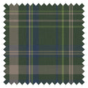 Royal Tartan Fabric in Green, Navy and Lime