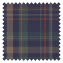 Royal Tartan Fabric in Navy, Teal and Rust