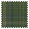 Royal Herringbone Tartan Fabric in Green, Navy and Lime