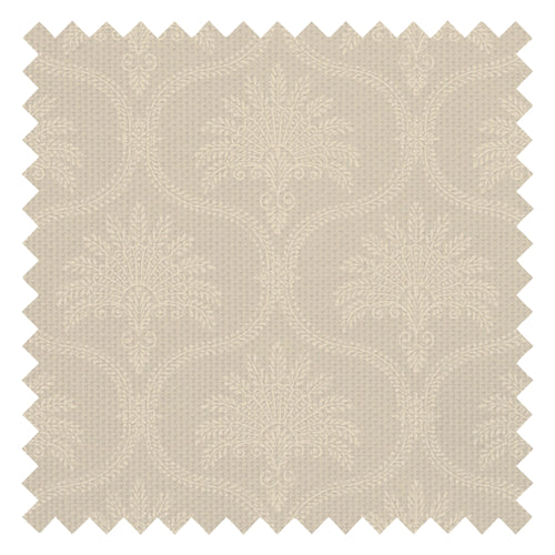 Massena Palace Fabric in Stone and Cream