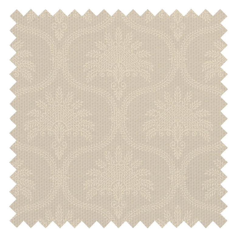 Massena Palace Fabric in Stone and Cream