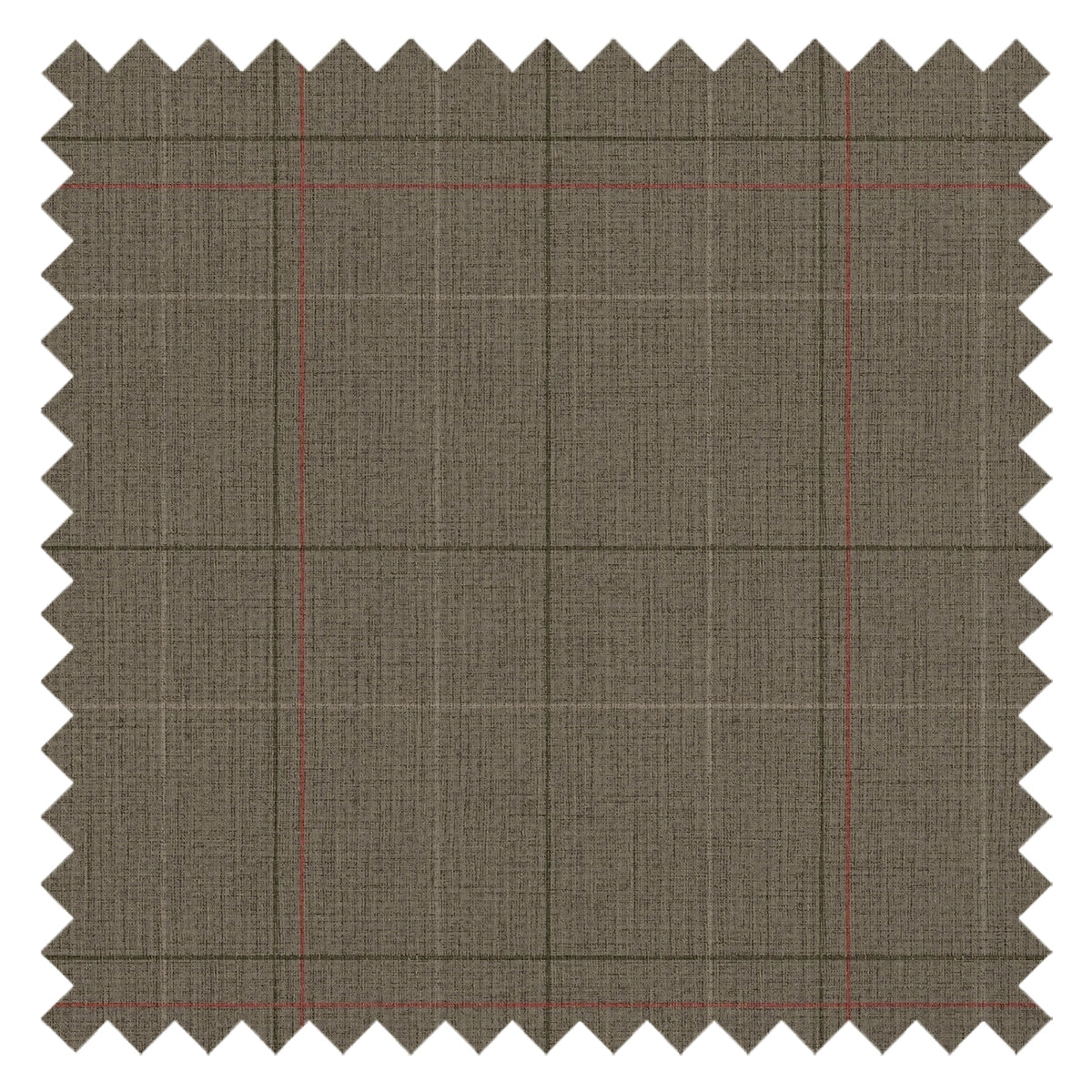 Royal Check Fabric in Heather Green, Bracken Green and Red
