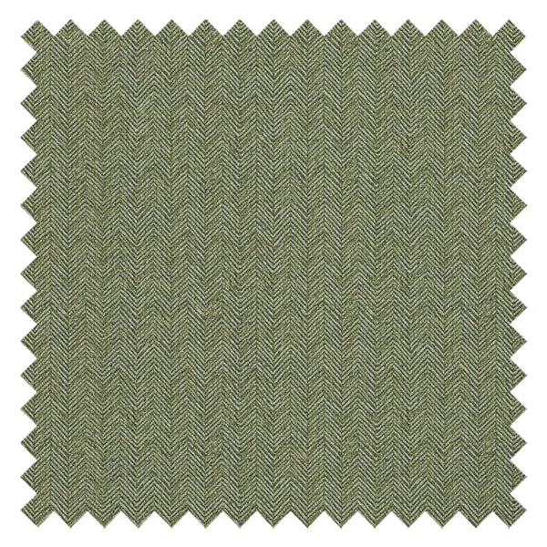 Royal Herringbone Fabric in Lime