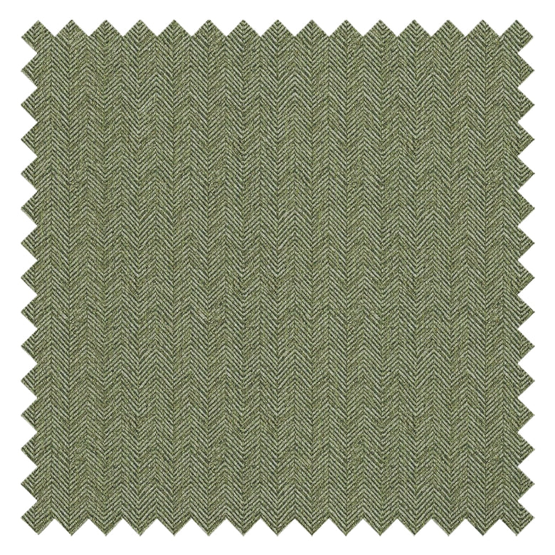 Royal Herringbone Fabric in Lime