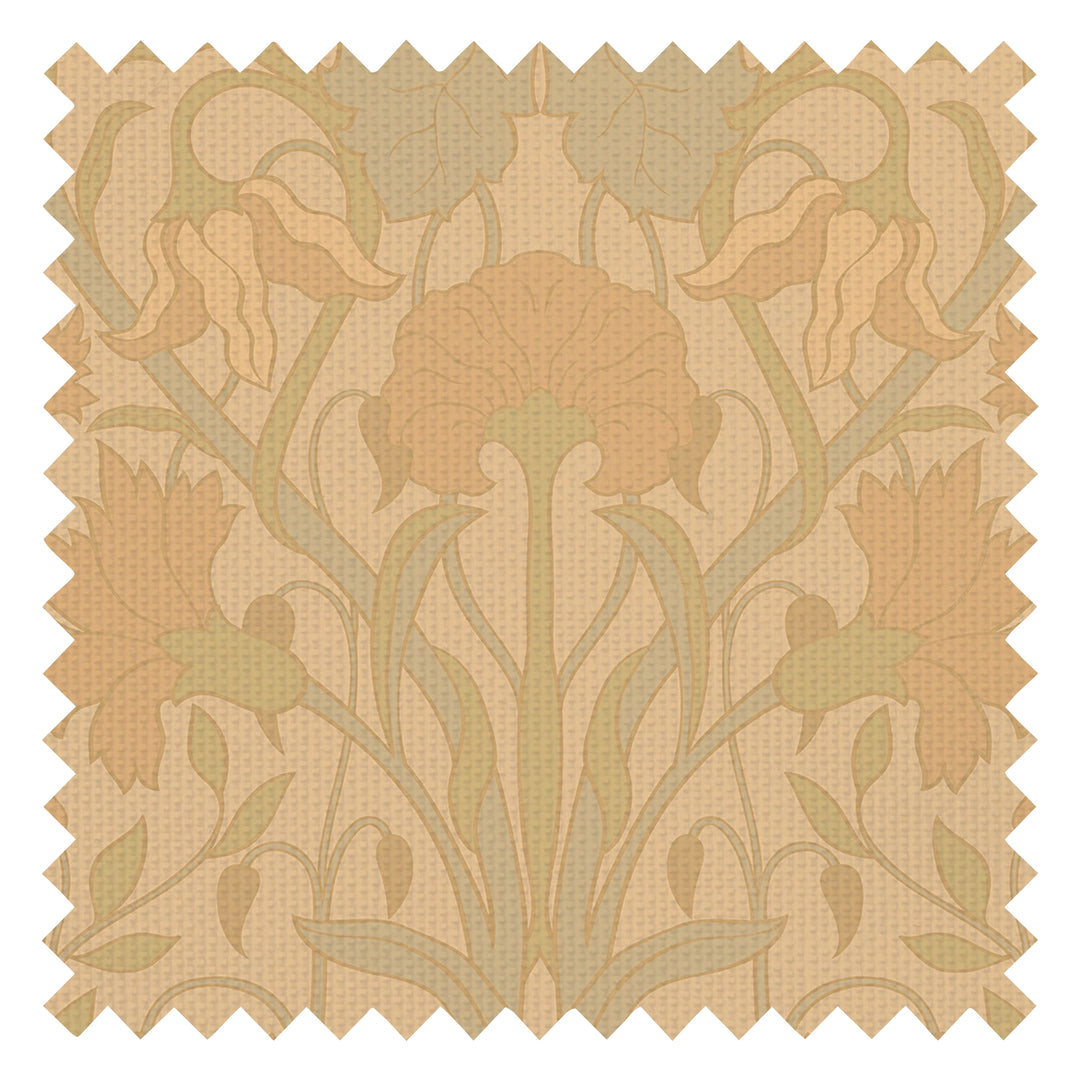 Parisienne Fabric in Vintage Hues on Ochre