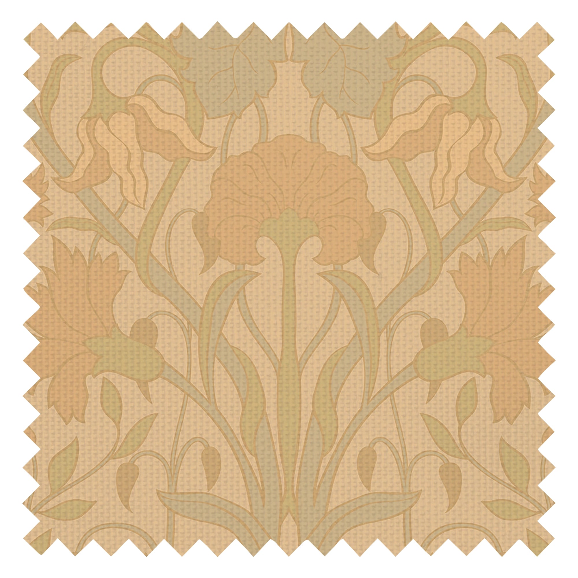 Parisienne Fabric in Vintage Hues on Ochre