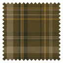 Royal Tartan Fabric in Rich Olive, Ochre and Mustard