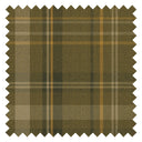 Royal Herringbone Tartan Fabric in Rich Olive, Ochre and Mustard