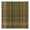 Royal Herringbone Tartan Fabric in Rich Olive, Ochre and Mustard
