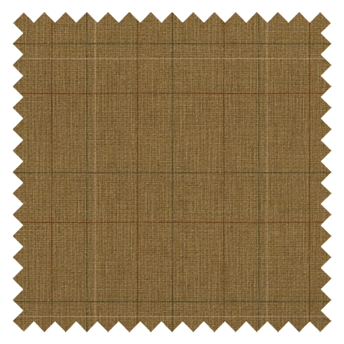 Royal Check Fabric in Toasted Caramel, Hazelnut and Green