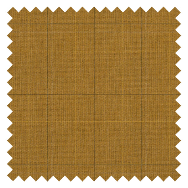 Royal Check Fabric in Mustard, Rich Olive and Yellow