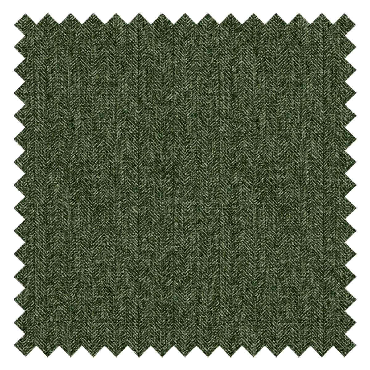 Royal Herringbone Fabric in Green