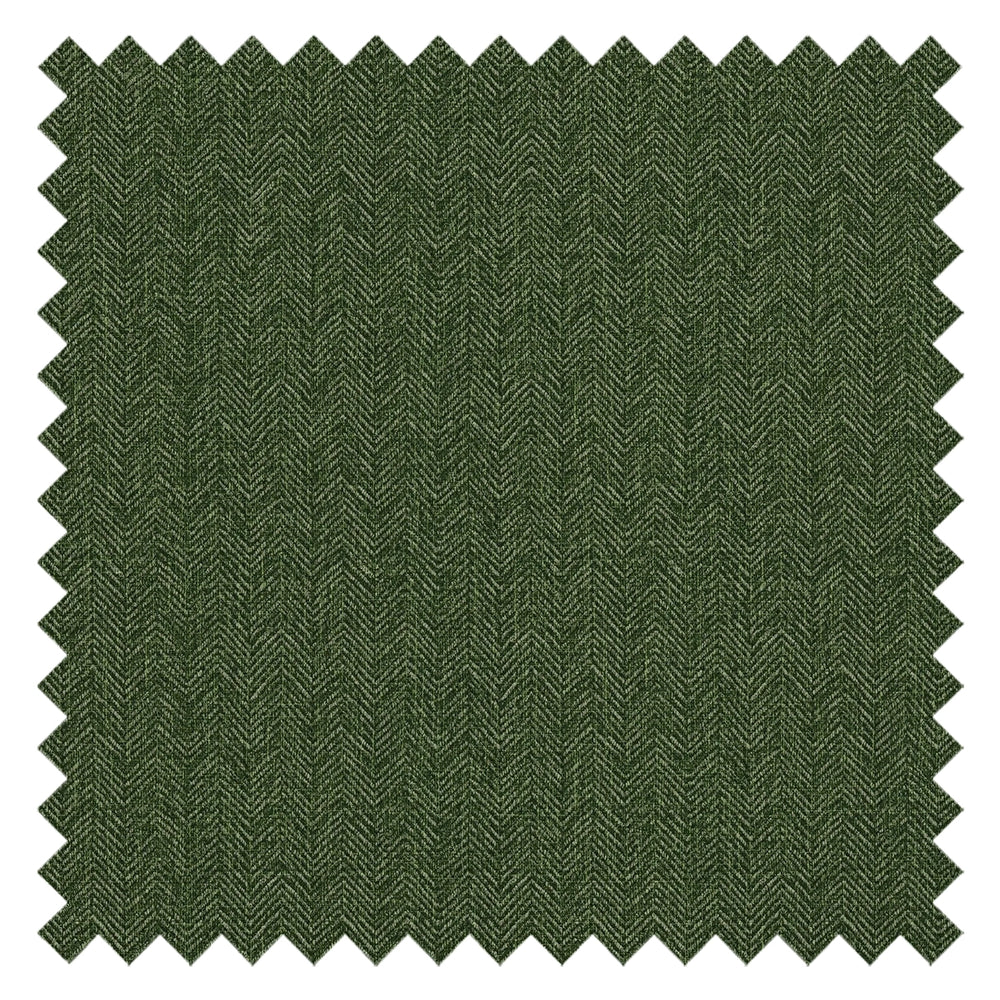 Royal Herringbone Fabric in Green