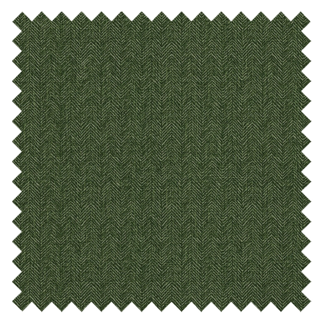 Royal Herringbone Fabric in Green
