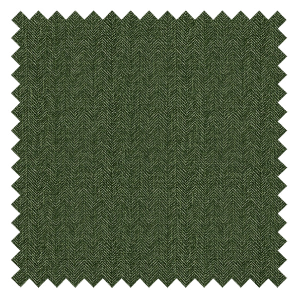 Royal Herringbone Fabric in Green