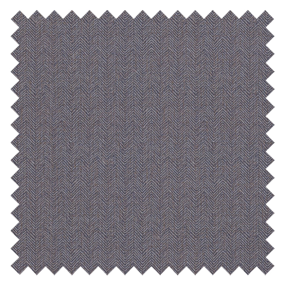 Royal Herringbone Fabric in Navy