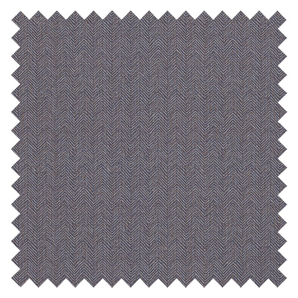 Royal Herringbone Fabric in Navy