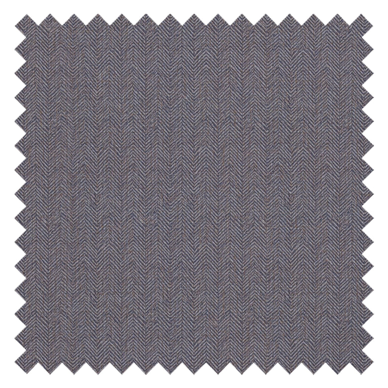 Royal Herringbone Fabric in Navy