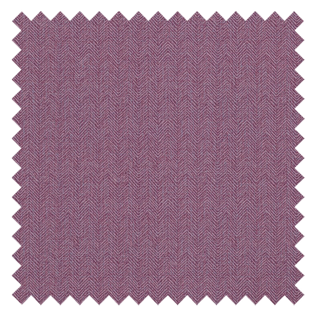 Royal Herringbone Fabric in Plum