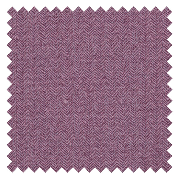 Royal Herringbone Fabric in Plum