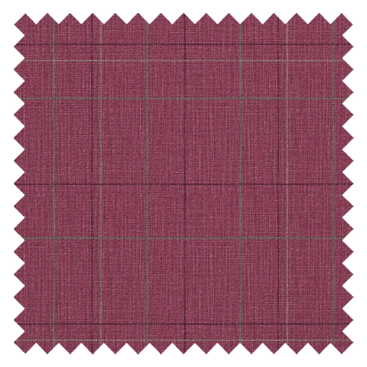 Royal Check Fabric in Berry, Rich Plum and Mint