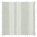 Soft Stripe Fabric in Green on Cream